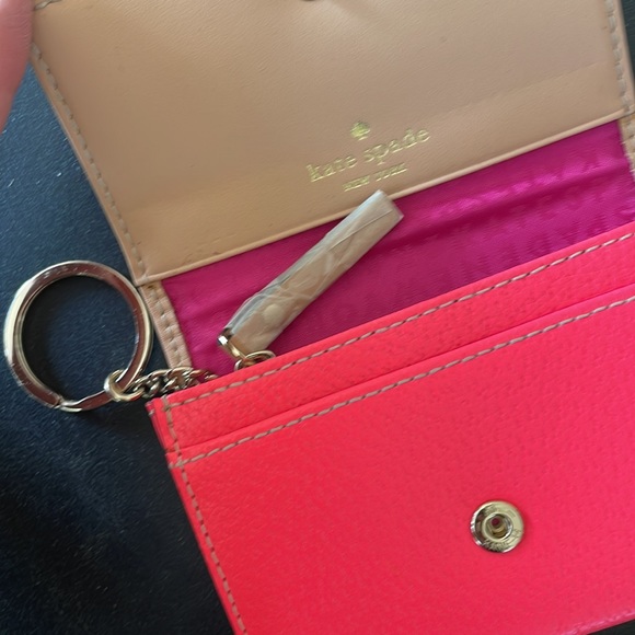 Kate Spade Wallet, card holder with inside zipper, outside “window”. BRAND NEW! - Picture 4 of 6